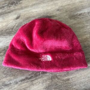 The North Face Pink Fleece Beanie